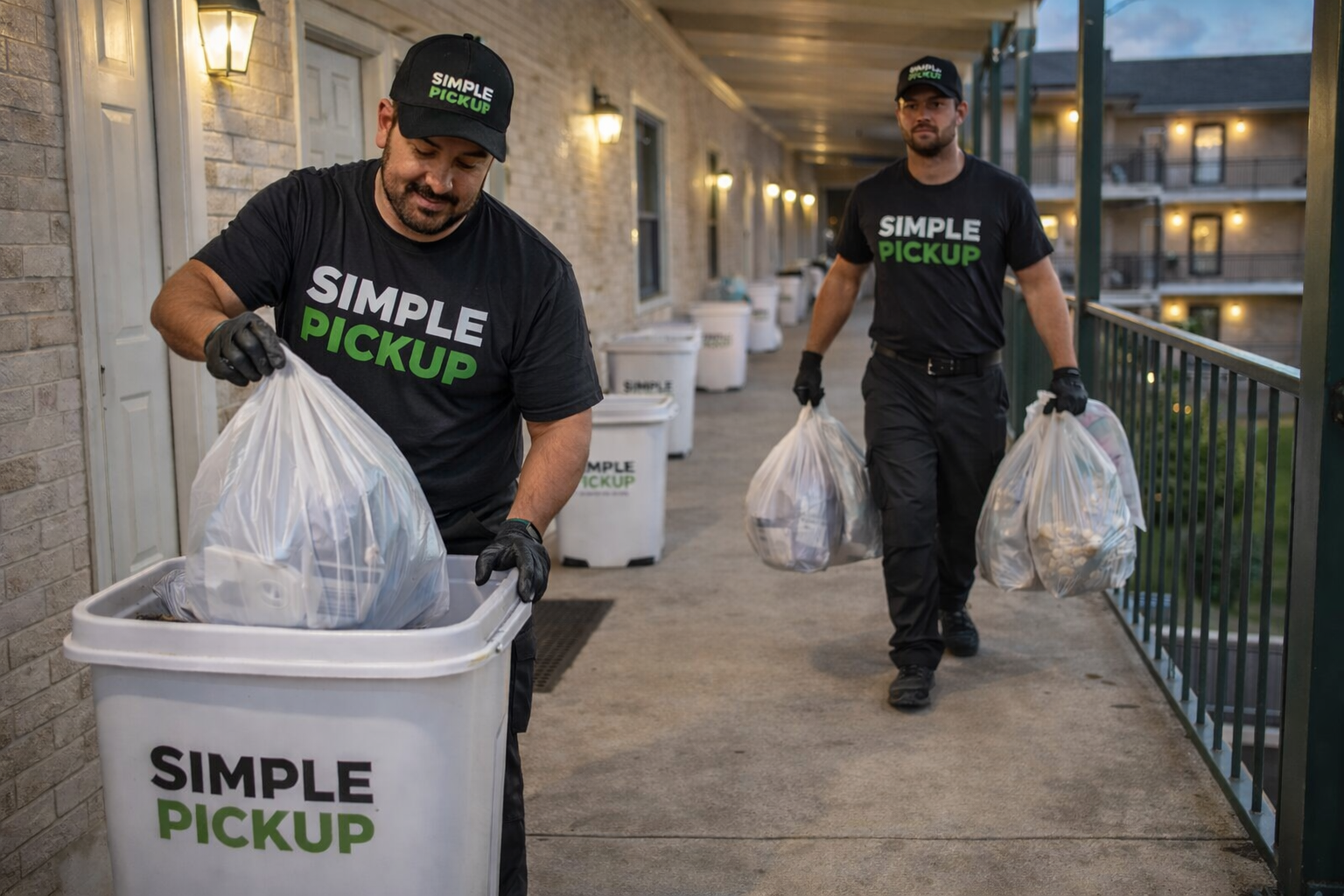Bulk trash cleanup Houston apartment